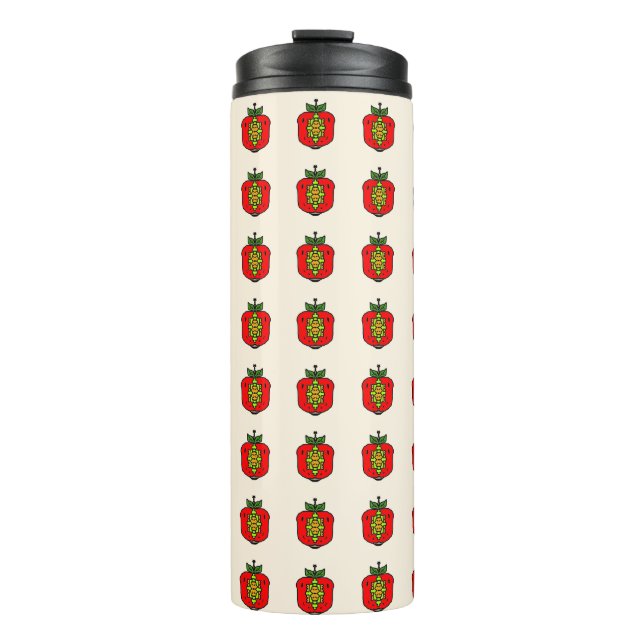 Bouteilles Isothermes Motif de mandala floral (Devant)