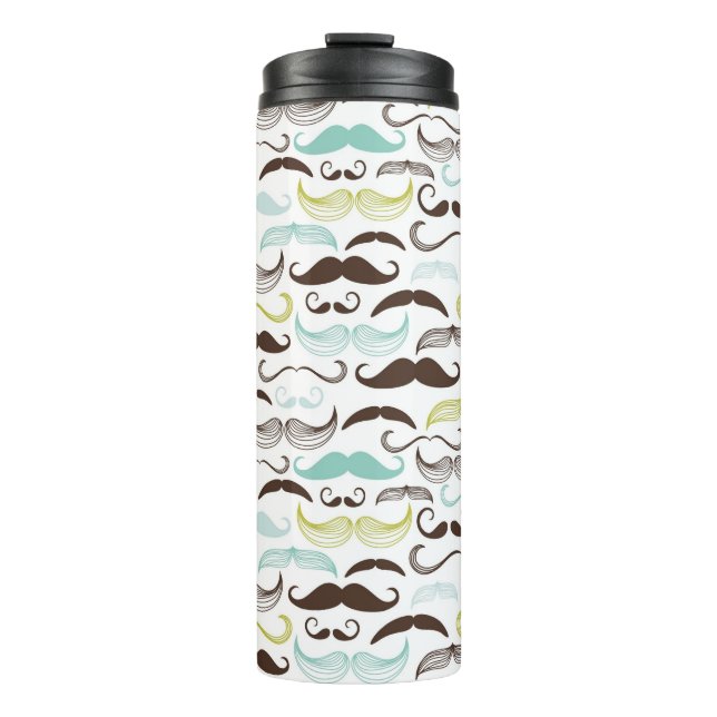 Bouteilles Isothermes Motif de moustache, rétro style 2 (Devant)