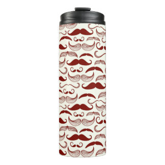 Bouteilles Isothermes Motif de moustache, rétro style 3