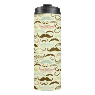 Bouteilles Isothermes Motif de moustache, rétro style 4