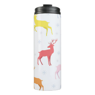 Bouteilles Isothermes Motif de Noël avec renne, cerf, motif,