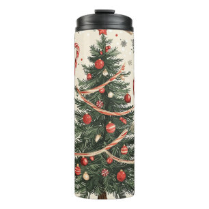 Bouteilles Isothermes Motif de Noël floral Poinsettia (4)