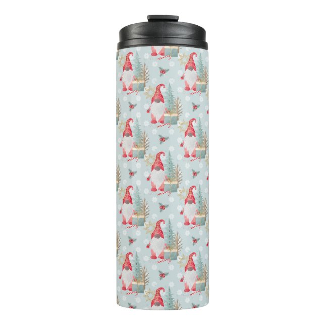 Bouteilles Isothermes Motif de Noël Gnome (Devant)