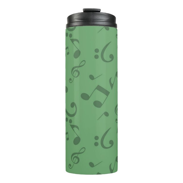 Bouteilles Isothermes Motif de notes musicales (Devant)