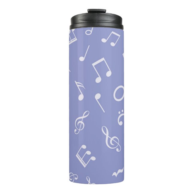 Bouteilles Isothermes Motif de notes musicales (Devant)