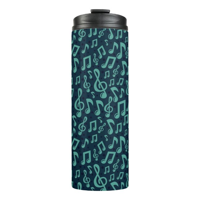 Bouteilles Isothermes Motif de notes musicales (Devant)