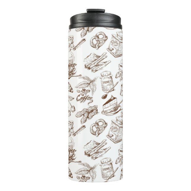 Bouteilles Isothermes Motif de papier (Devant)