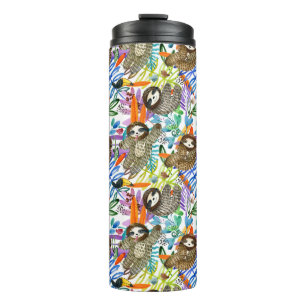 Bouteilles Isothermes Motif de paresse d'aquarelle de bande dessinée