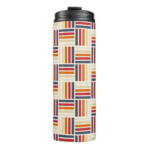 Bouteilles Isothermes Motif de patchwork Heritage Grid sans couture