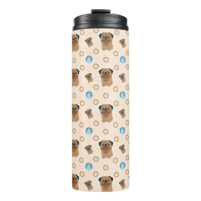 Bouteilles Isothermes motif de pattes de chien (Devant)