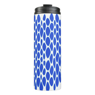 Bouteilles Isothermes Motif de peau de python bleu de luxe
