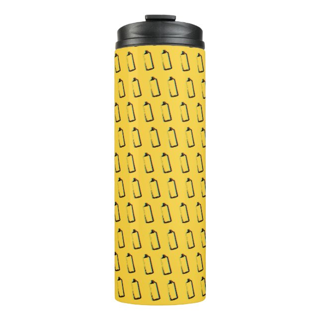 Bouteilles Isothermes Motif de peinture Abstraite Spray (Devant)