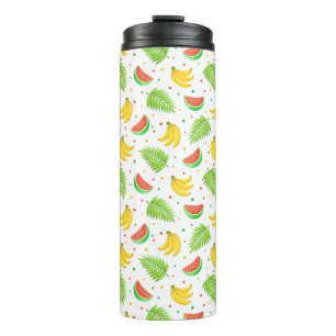 Bouteilles Isothermes Motif de point de polka de fruit tropical