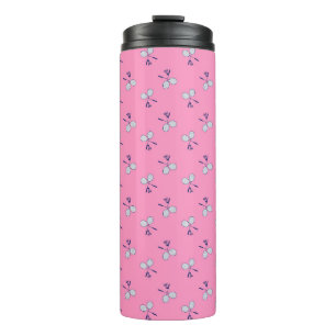 Bouteilles Isothermes Motif de raquette de Badminton rose