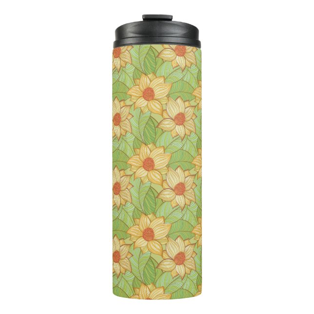 Bouteilles Isothermes Motif de Retro Magnolia (Devant)