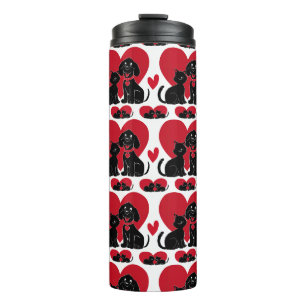 Bouteilles Isothermes Motif de silhouette pour l'amour du chien et du ch