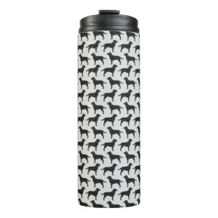 Bouteilles Isothermes Motif de silhouettes de Labrador Retriever noir