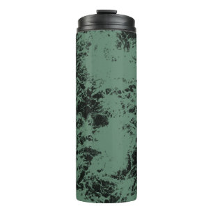 Bouteilles Isothermes Motif de texture marbre en noir et vert