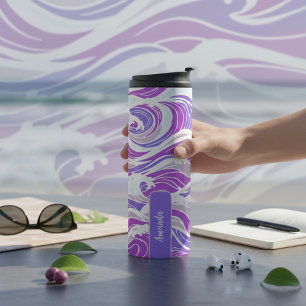 Bouteilles Isothermes Motif de vague violette