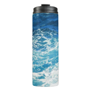 Bouteilles Isothermes Motif de vagues de mer océan bleu