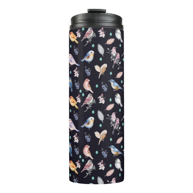 Bouteilles Isothermes Motif des oiseaux de printemps (Devant)