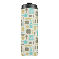 Motif des outils de cuisine