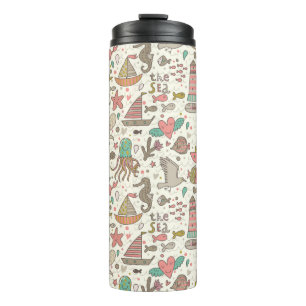 Bouteilles Isothermes Motif D'Été Amusant Avec Navires