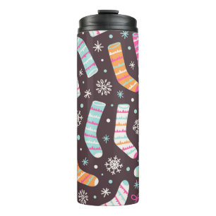 Bouteilles Isothermes Motif d'illustration sans couture avec chaussettes