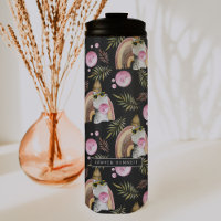 Motif Dinosaur élégant | Monogram Tumbler