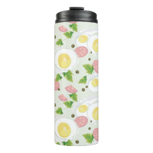 Bouteilles Isothermes Motif d'oeufs et de saucisse