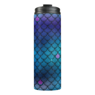 Bouteilles Isothermes Motif Écaille de Sirène Pailleté