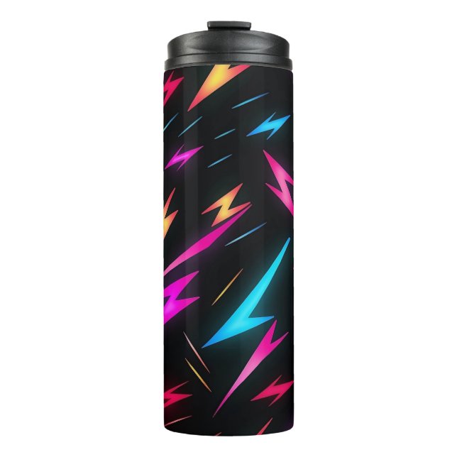 Bouteilles Isothermes Motif éclair coloré  (Devant)