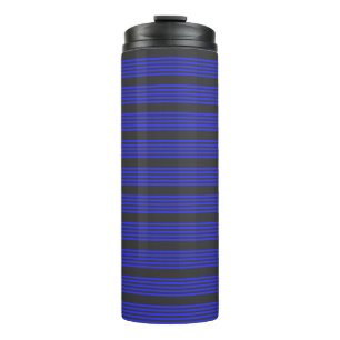 Bouteilles Isothermes Motif électrique bleu et charbon cinq bandes