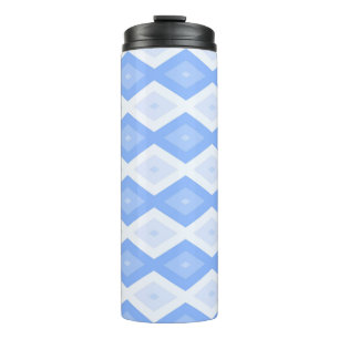 Bouteilles Isothermes Motif en diamant bleu pâle