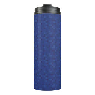Bouteilles Isothermes Motif en mosaïque bleue