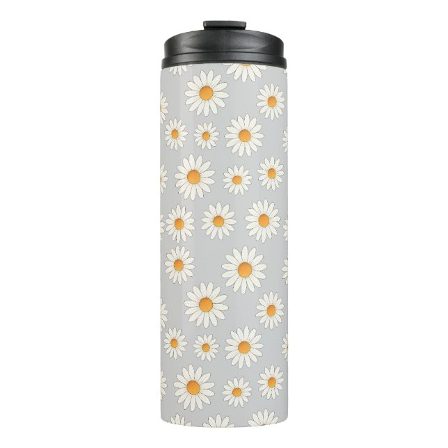 Bouteilles Isothermes Motif Fleur Chic Daisy - Design Floral Cute - (Devant)