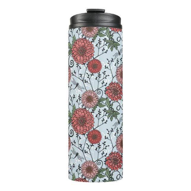 Bouteilles Isothermes Motif floral 3 (Devant)