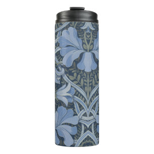 Bouteilles Isothermes Motif floral à l'aquarelle bleue élégant 