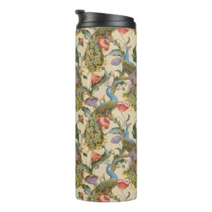 Bouteilles Isothermes Motif floral Art Nouveau de paon