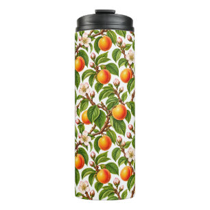 Bouteilles Isothermes Motif floral botanique abricot vintage