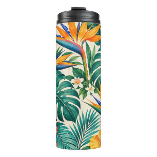 Bouteilles Isothermes Motif floral botanique Paradis tropical