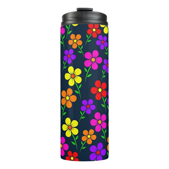 Bouteilles Isothermes Motif floral coloré (Devant)