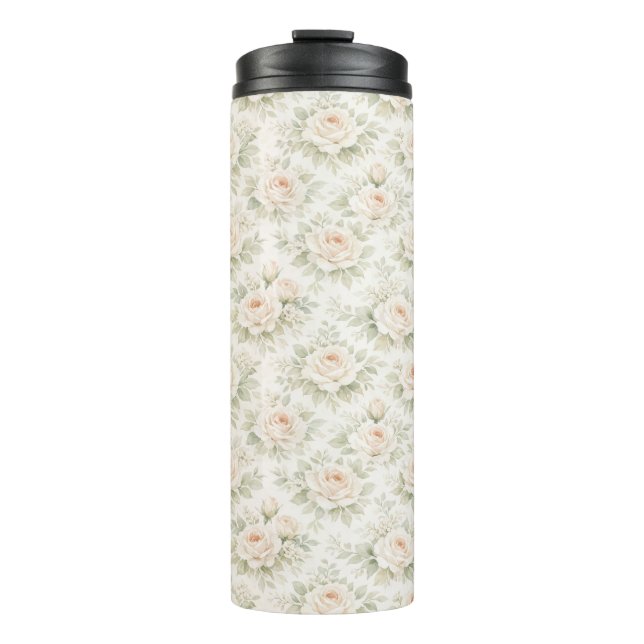 Bouteilles Isothermes Motif floral de mariage (Devant)