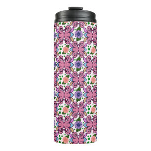 Bouteilles Isothermes Motif floral d'oiseau folklorique fantaisiste