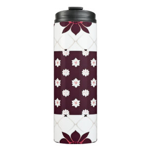 Bouteilles Isothermes Motif floral élégant avec lotus et fleur