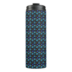 Bouteilles Isothermes Motif floral fleurs bleues