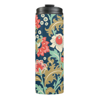 Bouteilles Isothermes Motif floral incolore dans le style folk avec