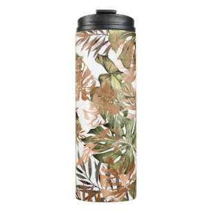 Bouteilles Isothermes Motif floral incomparable avec lea tropical et or