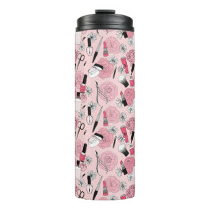 Bouteilles Isothermes Motif floral rose de produits de beauté