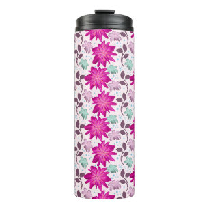 Bouteilles Isothermes Motif floral rose vibrant Fleurs modernes audaci